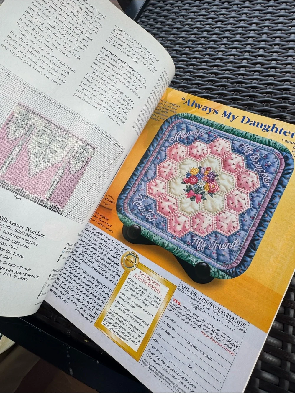 Vintage Cross Stitch & Needlework Magazine August 1998- whimsical, fairy fall